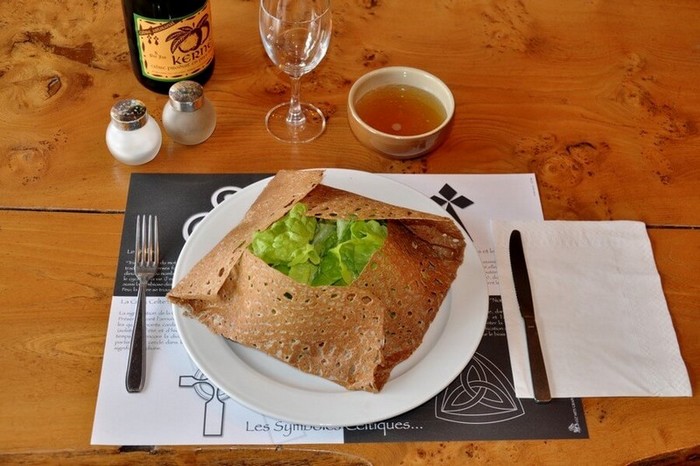 Bonne crêperie Fouesnant Pleuven crêpe salée