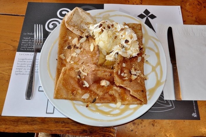 Meilleure crêperie Fouesnant Pleuven crêpe sucrée